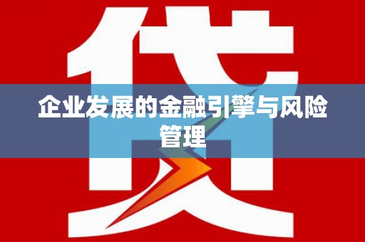 南岸企业发展的金融引擎与风险管理