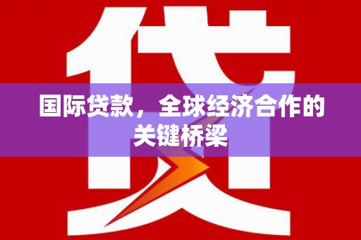 南岸国际贷款，全球经济合作的关键桥梁