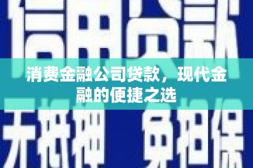 南岸消费金融公司贷款，现代金融的便捷之选