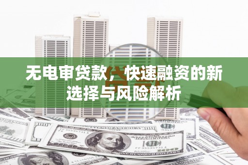 南岸无电审贷款，快速融资的新选择与风险解析