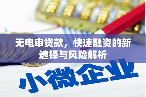 南岸无电审贷款，快速融资的新选择与风险解析