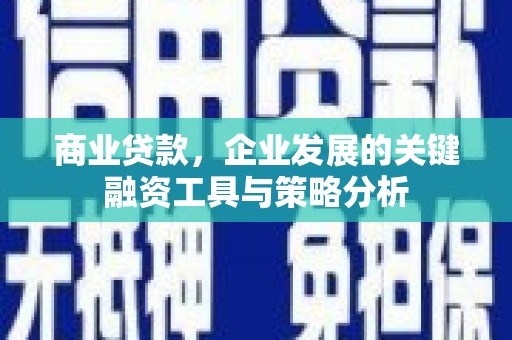 南岸商业贷款，企业发展的关键融资工具与策略分析