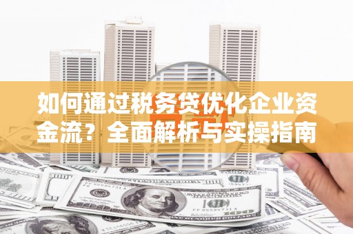 南岸如何通过税务贷优化企业资金流？全面解析与实操指南
