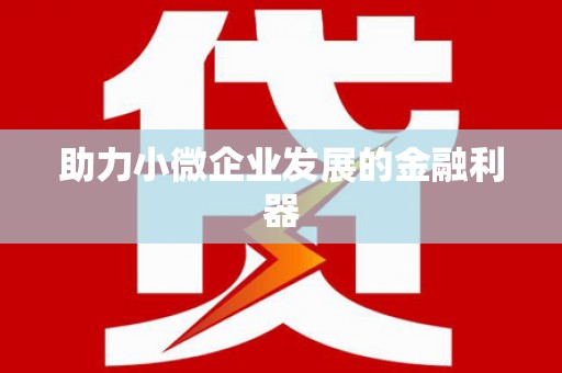 南岸助力小微企业发展的金融利器