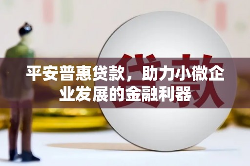 南岸平安普惠贷款，助力小微企业发展的金融利器