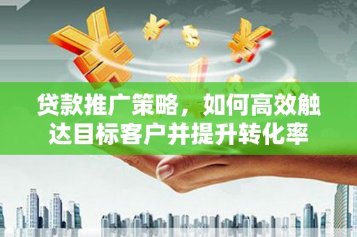 南岸贷款推广策略，如何高效触达目标客户并提升转化率