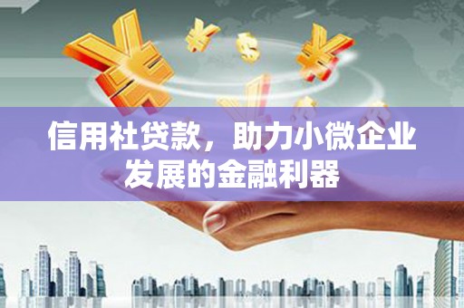 南岸信用社贷款，助力小微企业发展的金融利器