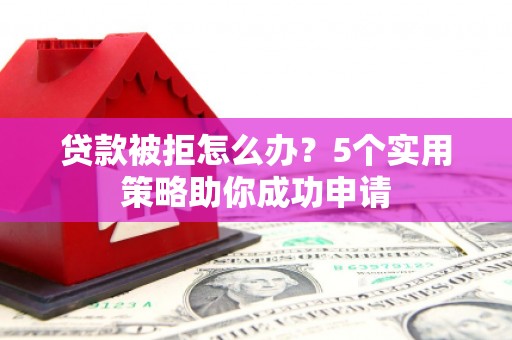 南岸贷款被拒怎么办？5个实用策略助你成功申请