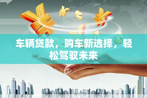 南岸车辆贷款，购车新选择，轻松驾驭未来