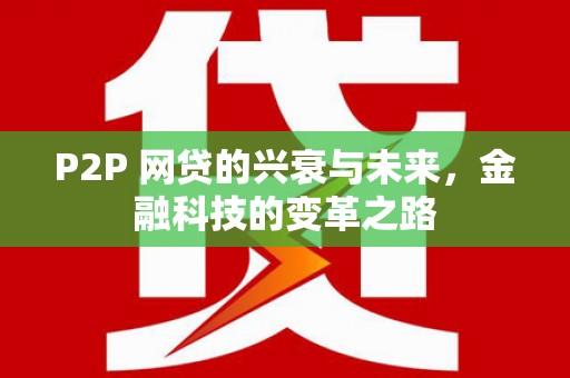 南岸P2P 网贷的兴衰与未来，金融科技的变革之路