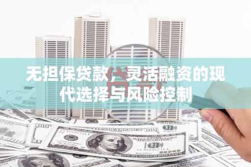 南岸无担保贷款，灵活融资的现代选择与风险控制