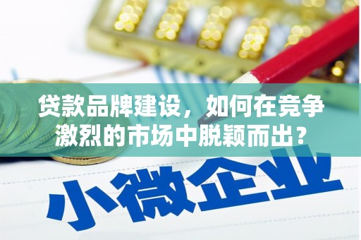 南岸贷款品牌建设，如何在竞争激烈的市场中脱颖而出？