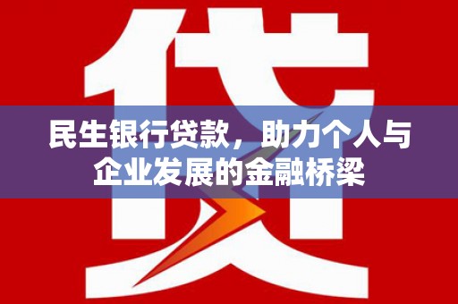 南岸民生银行贷款，助力个人与企业发展的金融桥梁