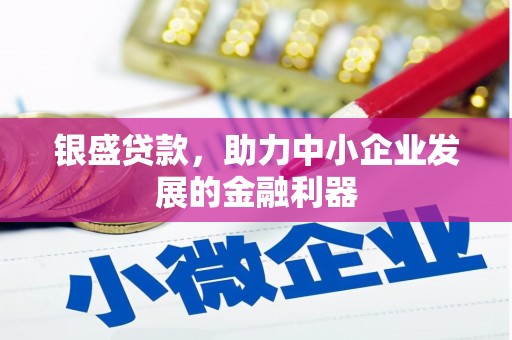 南岸银盛贷款，助力中小企业发展的金融利器