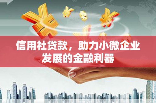 南岸信用社贷款，助力小微企业发展的金融利器