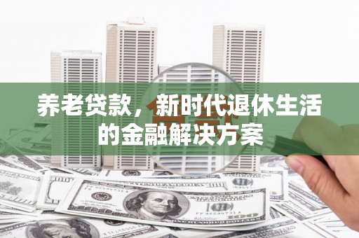 南岸养老贷款，新时代退休生活的金融解决方案