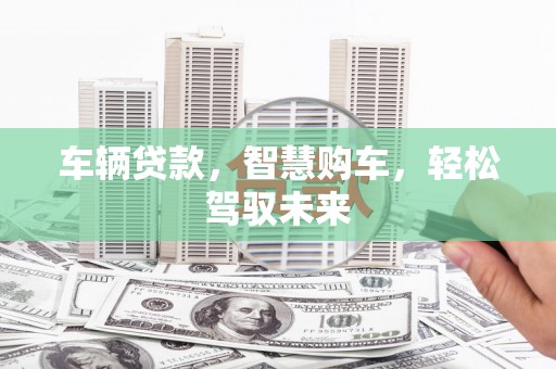 南岸车辆贷款，智慧购车，轻松驾驭未来