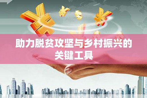 南岸助力脱贫攻坚与乡村振兴的关键工具